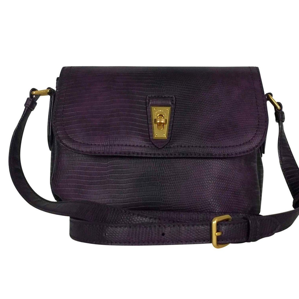 Marc By Marc Jacobs Purple Lizard Embossed Bag